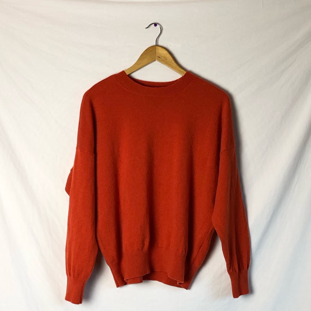 Madewell Cashmere Sweater-Roasted Squash